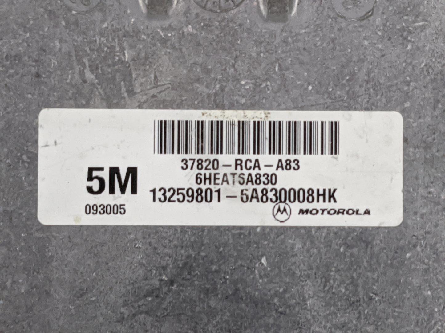 2006-2007 Honda Accord PCM Engine Control Computer ECU ECM PCU OEM P/N:37820-RCA-A83 Fits Fits 2006 2007 OEM Used Auto Parts