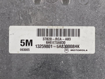2006-2007 Honda Accord PCM Engine Control Computer ECU ECM PCU OEM P/N:37820-RCA-A83 Fits Fits 2006 2007 OEM Used Auto Parts