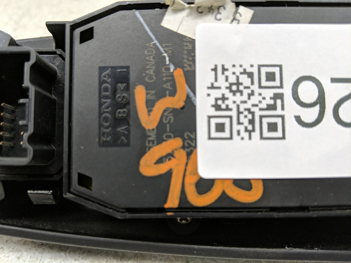 2006 Honda Civic Master Power Window Switch Replacement Driver Side Left Fits OEM Used Auto Parts - Oemusedautoparts1.com
