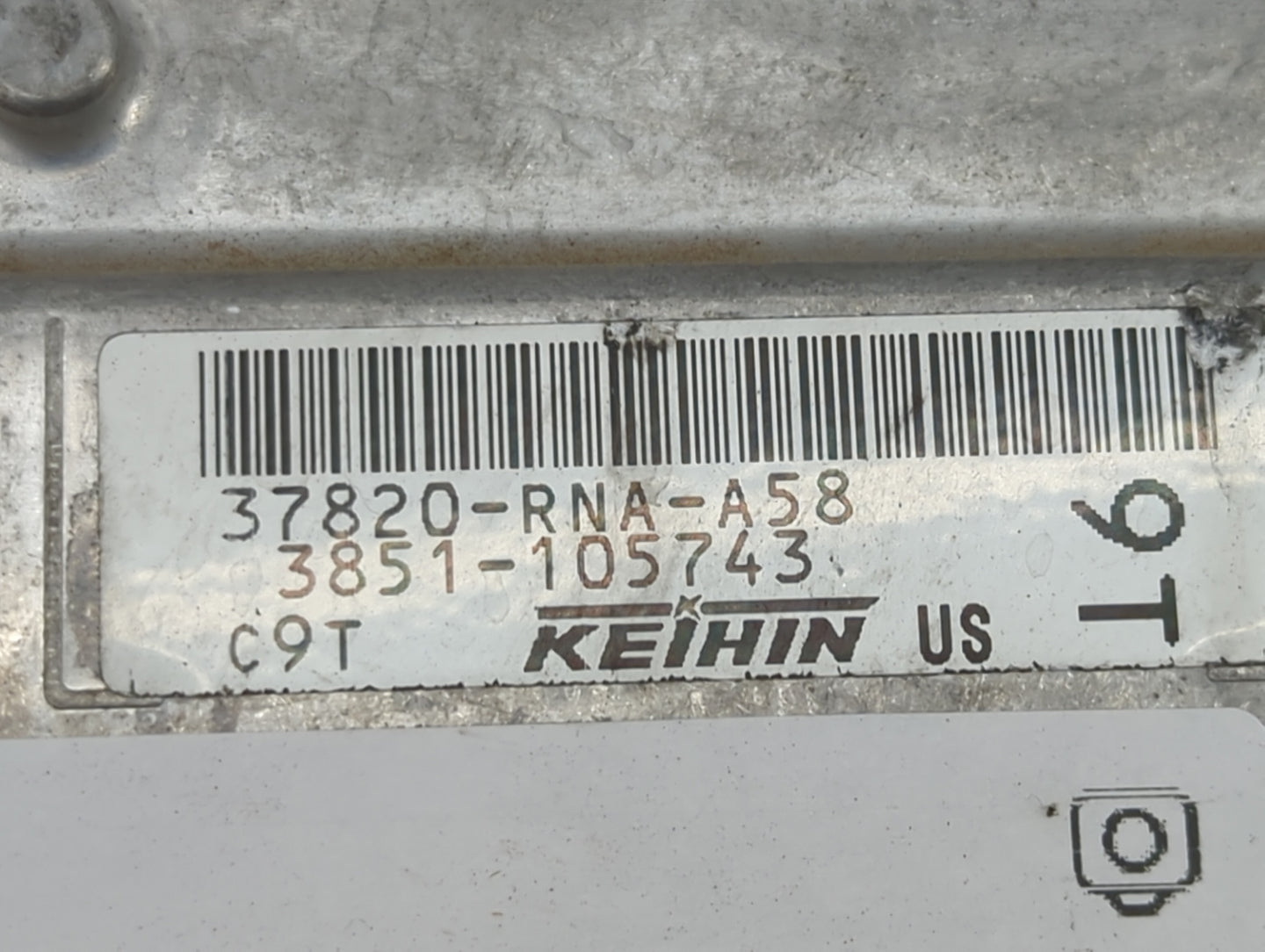2006-2008 Honda Civic PCM Engine Control Computer ECU ECM PCU OEM P/N:37820-RNA-A58 Fits Fits 2006 2007 2008 OEM Used Auto P