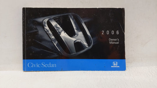 2006 Honda Civic Owners Manual Book Guide OEM Used Auto Parts - Oemusedautoparts1.com