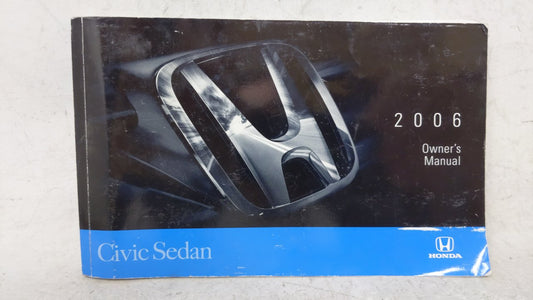2006 Honda Civic Owners Manual Book Guide OEM Used Auto Parts - Oemusedautoparts1.com