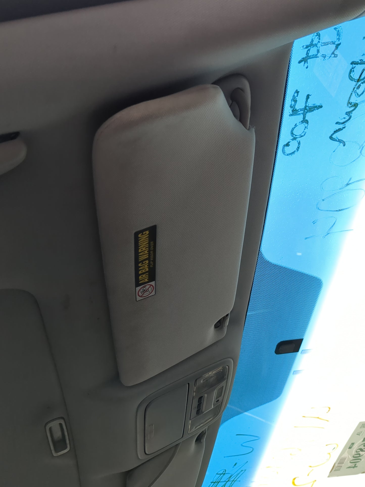 2006-2010 Honda Odyssey Sun Visor Shade Replacement Passenger Right Mirror Fits Fits 2006 2007 2008 2009 2010 OEM Used Auto 
