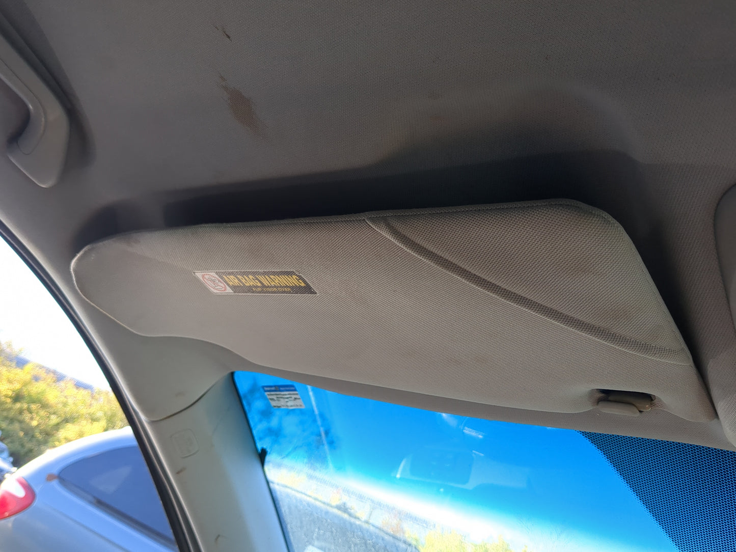 2006-2010 Honda Odyssey Sun Visor Shade Replacement Driver Left Mirror Fits Fits 2006 2007 2008 2009 2010 OEM Used Auto Part