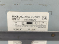 2005-2010 Honda Odyssey Radio AM FM Cd Player Receiver Replacement P/N:39100-SHJ-A800 39110-SHJ-A912-M1 Fits OEM Used Auto P