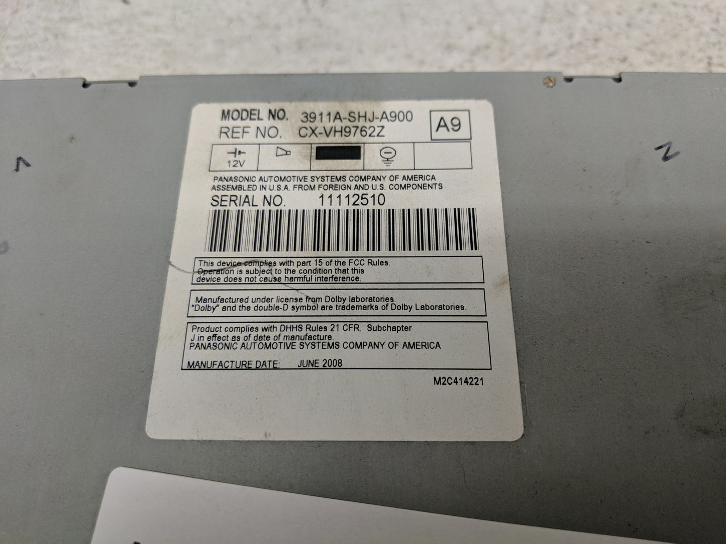 2005-2010 Honda Odyssey Information Display Screen - Oemusedautoparts1.com