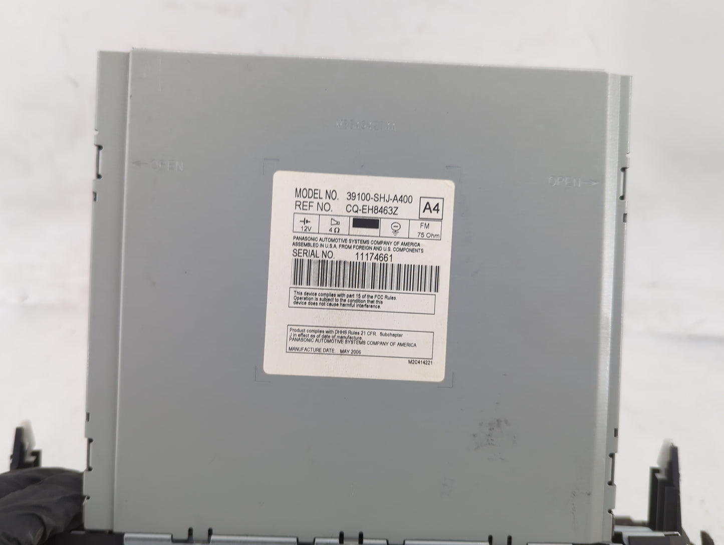 2005-2010 Honda Odyssey Radio AM FM Cd Player Receiver Replacement P/N:39100-SHJ-A400 Fits Fits 2005 2006 2007 2008 2009 201