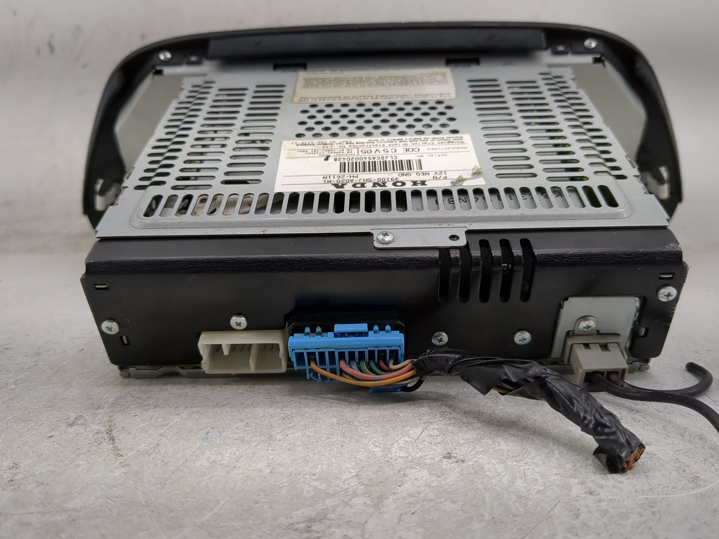 2005-2007 Honda Odyssey Radio AM FM Cd Player Receiver Replacement P/N:39100-SHJ-A020-M1 Fits Fits 2005 2006 2007 OEM Used A