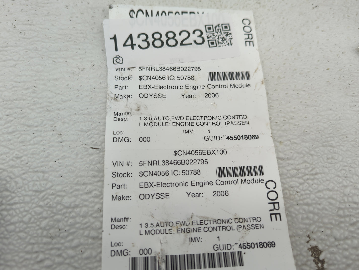 2006 Honda Odyssey PCM Engine Control Computer ECU ECM PCU OEM P/N:37820-RGL-A71 Fits OEM Used Auto Parts - Oemusedautoparts