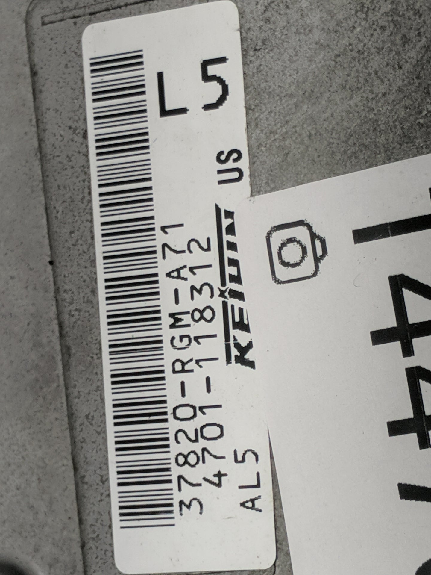 2006 Honda Odyssey PCM Engine Control Computer ECU ECM PCU OEM P/N:37820-RGM-A71 4701-118312 Fits OEM Used Auto Parts - Oemu