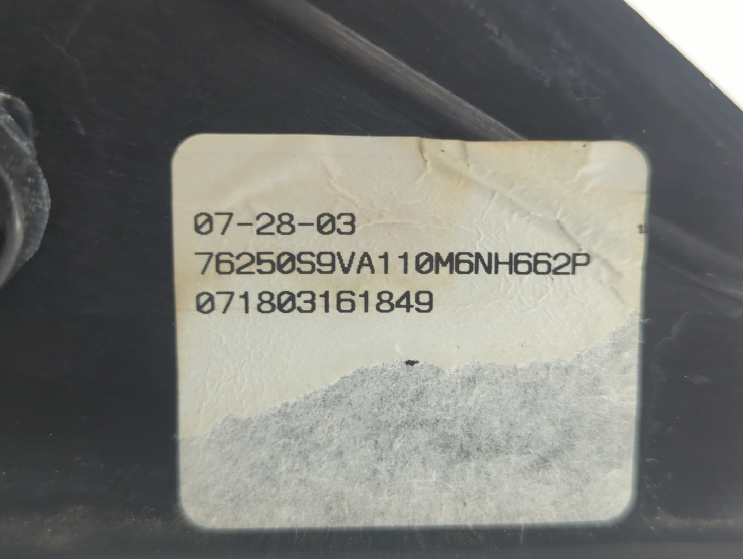 2003-2008 Honda Pilot Driver Side View Mirror - Left Door Mirror OEM Used - Oemusedautoparts1.com