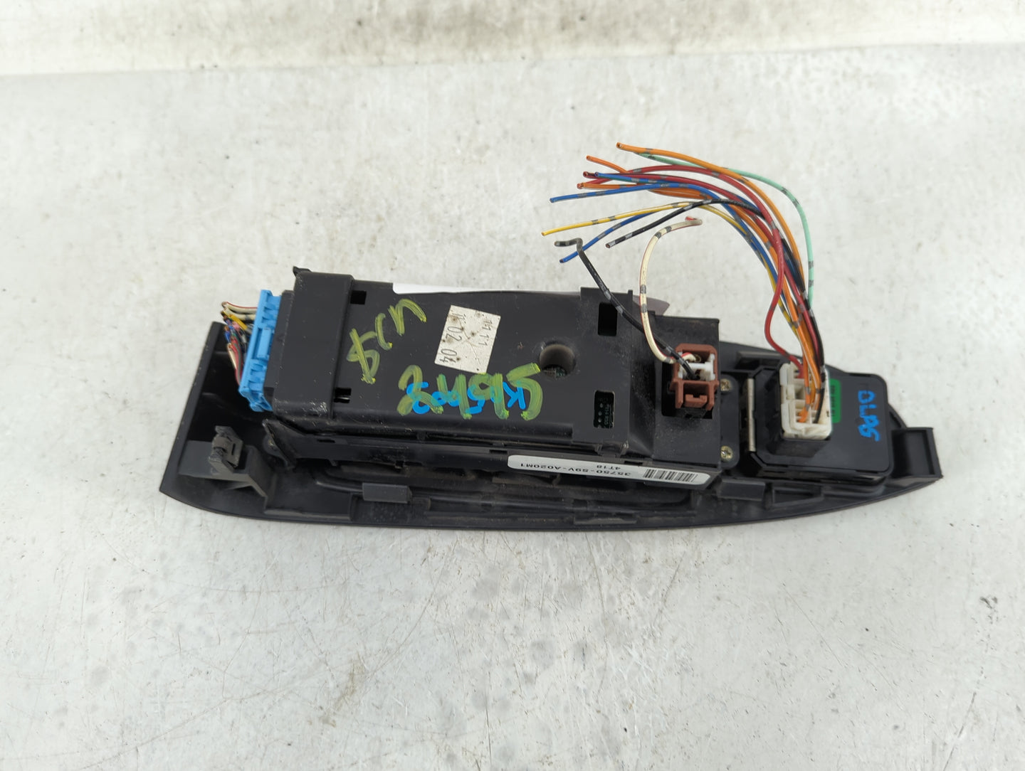 2006-2008 Honda Pilot Master Power Window Switch Replacement Driver Side Left P/N:35750-S9V-A020M1 Fits Fits 2006 2007 2008 