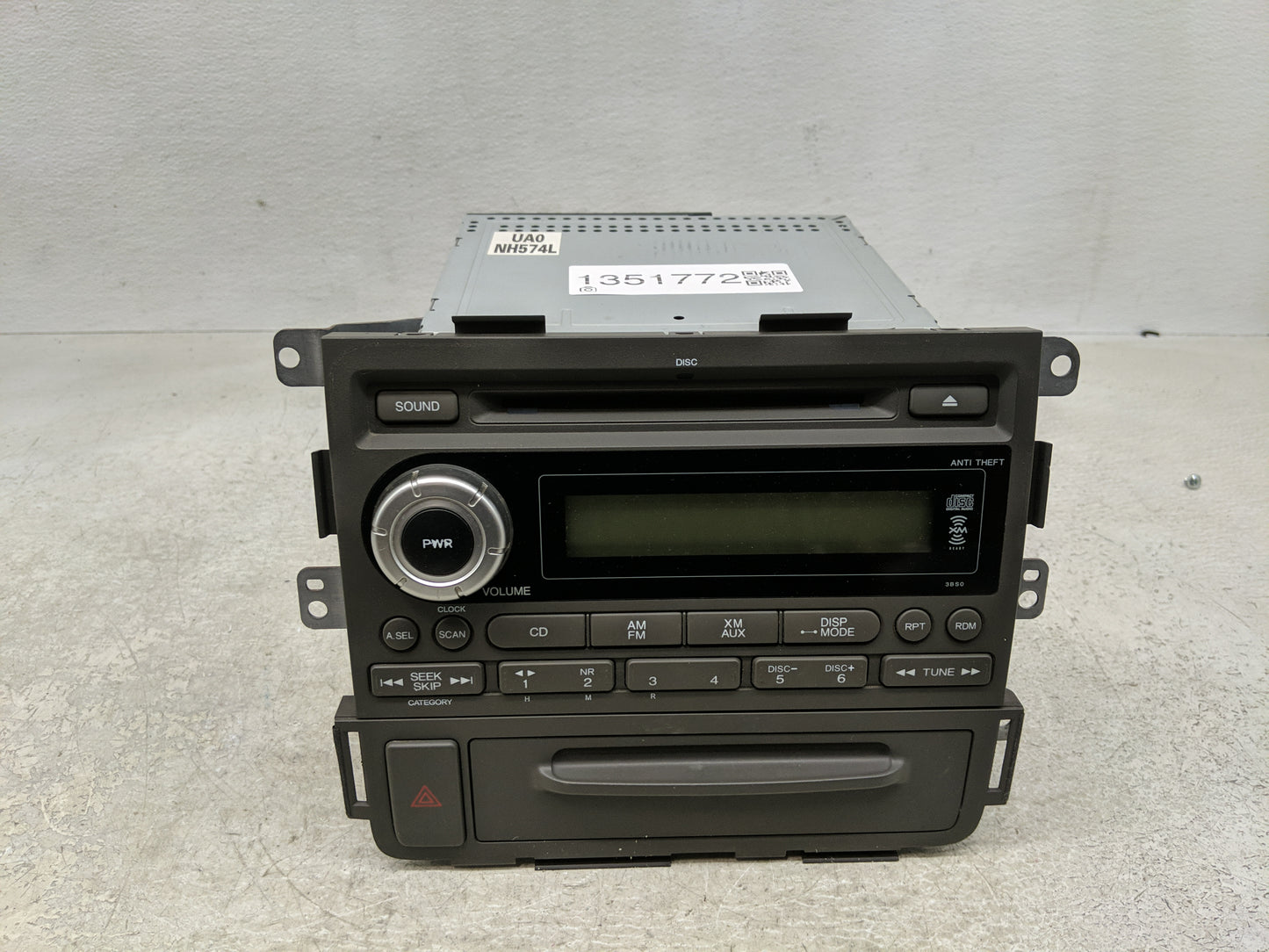 2006-2008 Honda Ridgeline Radio AM FM Cd Player Receiver Replacement P/N:39100-SJC-A001 Fits Fits 2006 2007 2008 OEM Used Au