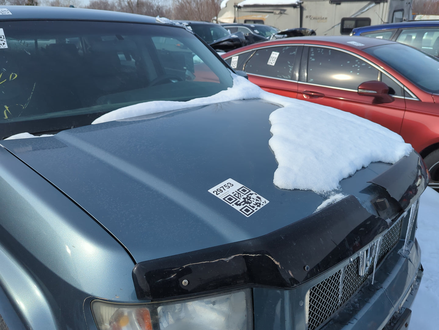 2006-2014 Honda Ridgeline Hood Oem 1363554 - Oemusedautoparts1.com