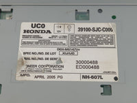 2006-2008 Honda Ridgeline Radio AM FM Cd Player Receiver Replacement P/N:39100-SJC-C000 Fits Fits 2006 2007 2008 OEM Used Au