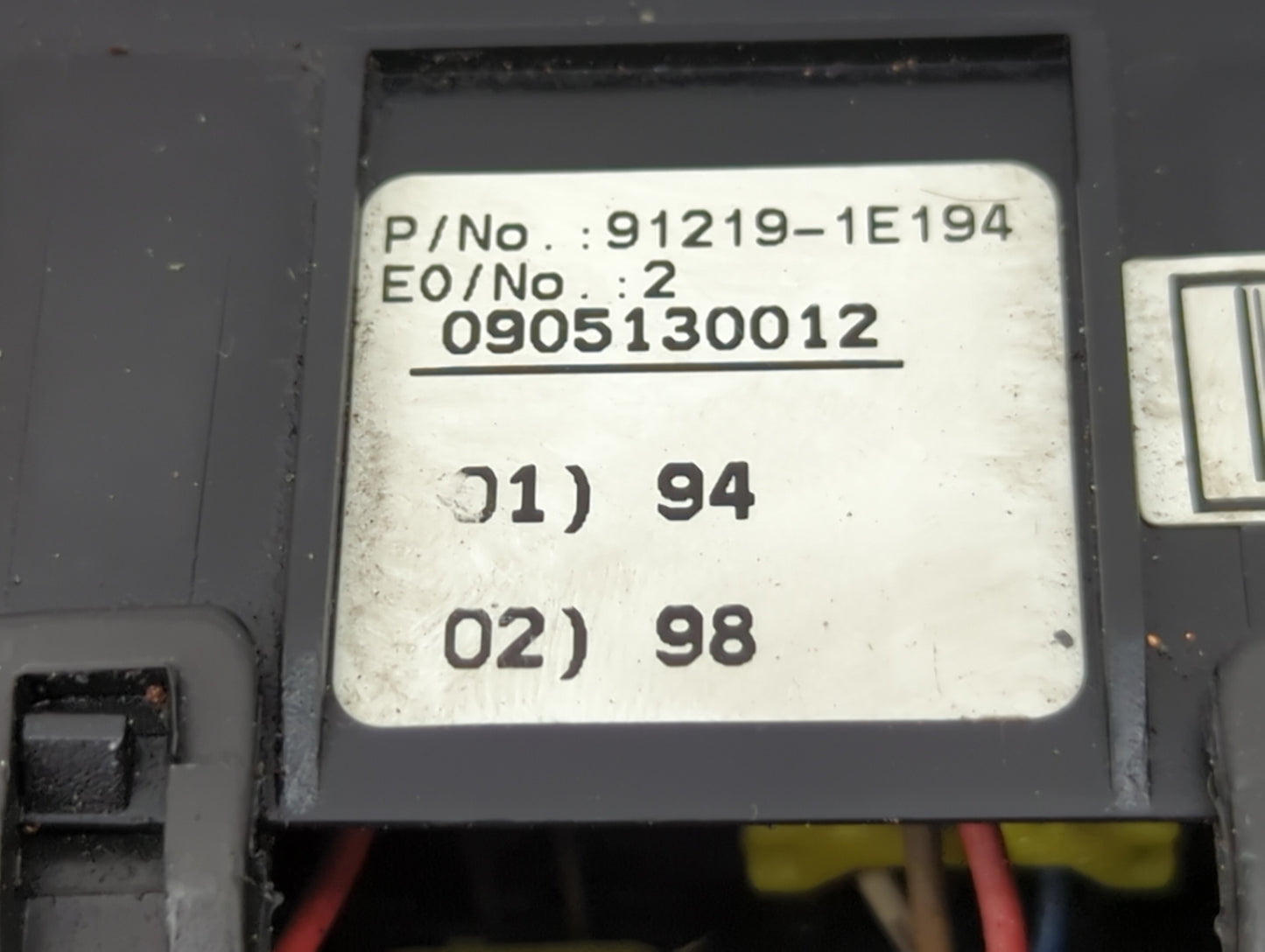 2006-2011 Hyundai Accent Fusebox Fuse Box Panel Relay Module P/N:91219-1E194 91203 1E020 Fits Fits 2006 2007 2008 2009 2010 