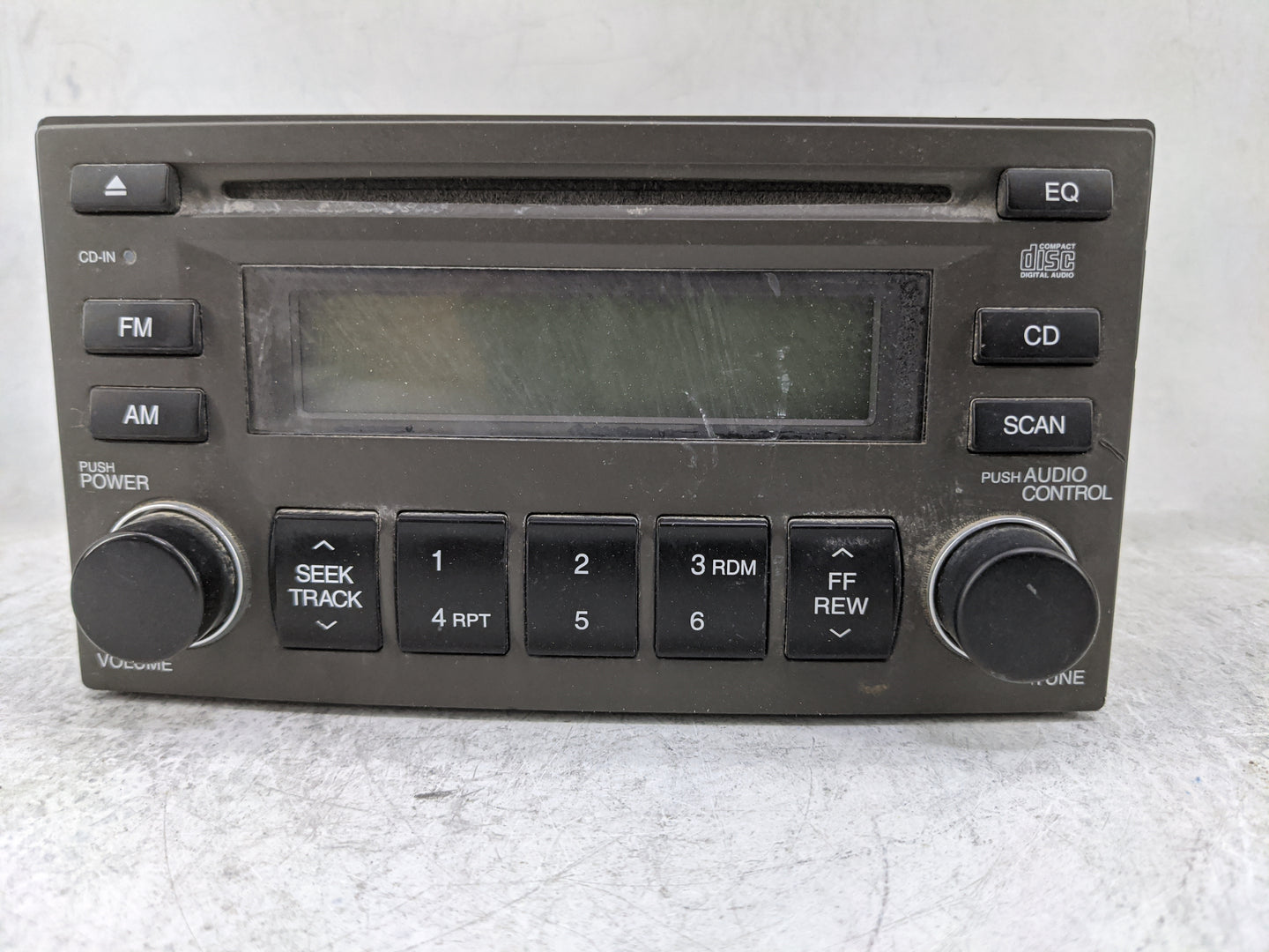2006-2011 Hyundai Accent Radio AM FM Cd Player Receiver Replacement P/N:96100-1E480AR 961001E480AR Fits OEM Used Auto Parts 