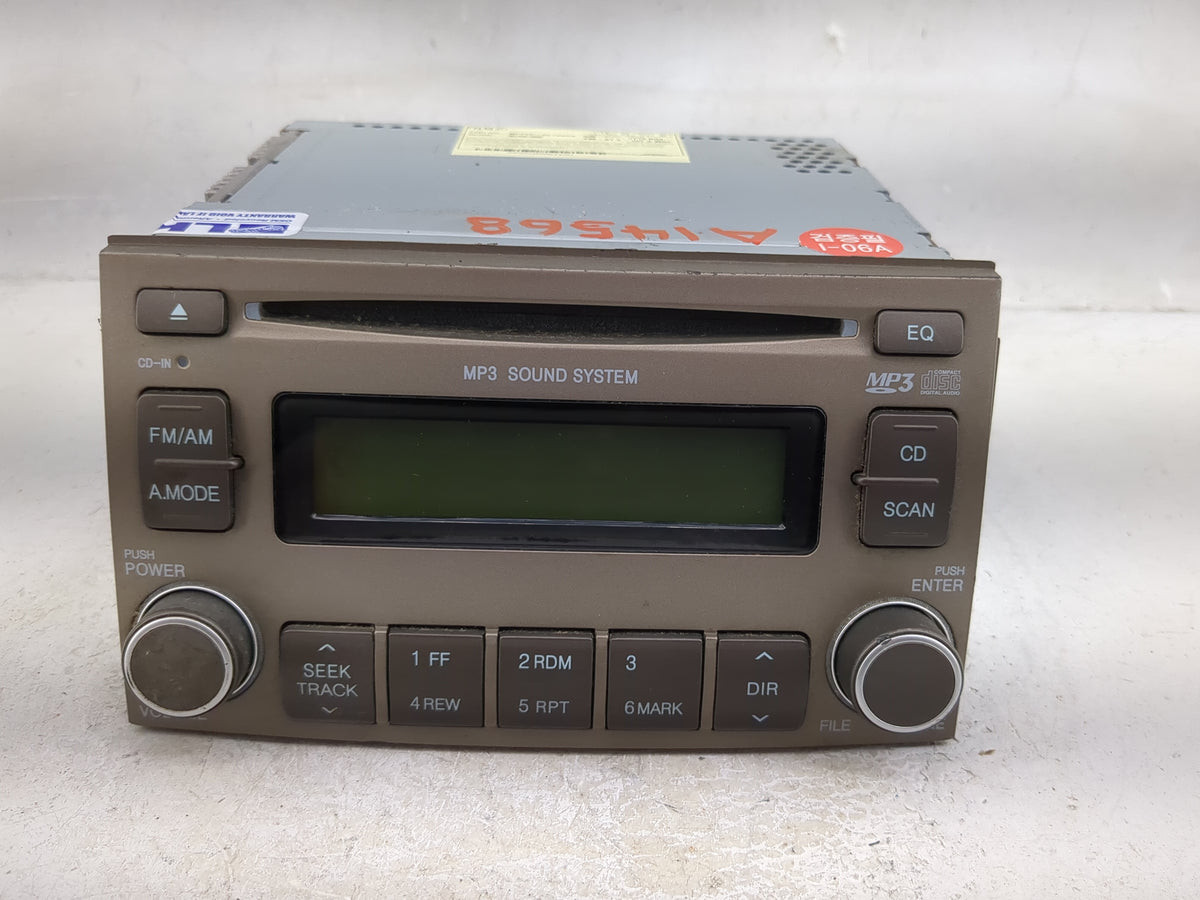 2006-2008 Hyundai Azera Radio AM FM Cd Player Receiver Replacement P/N:96170-3L100A9 961703L100A9 Fits Fits 2006 2007 2008 O