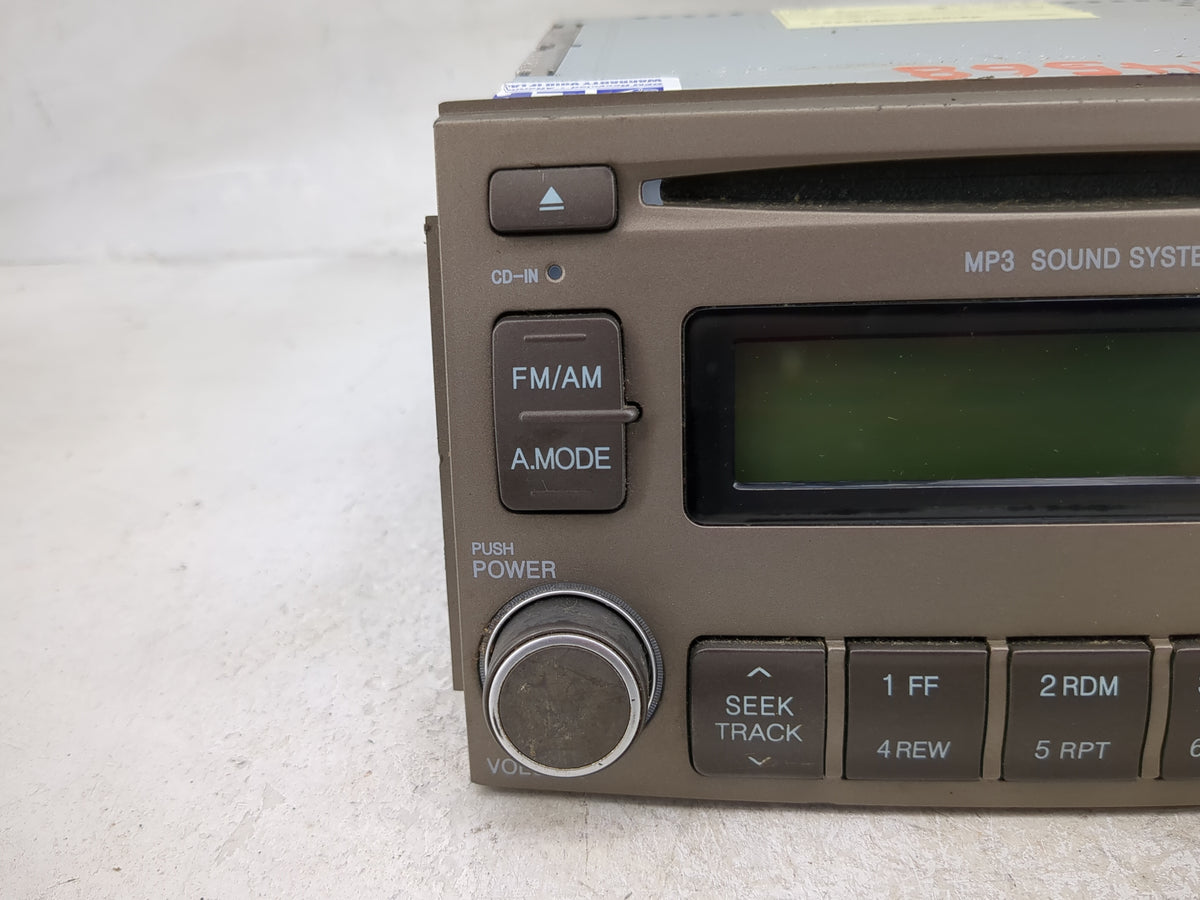 2006-2008 Hyundai Azera Radio AM FM Cd Player Receiver Replacement P/N:96170-3L100A9 961703L100A9 Fits Fits 2006 2007 2008 O