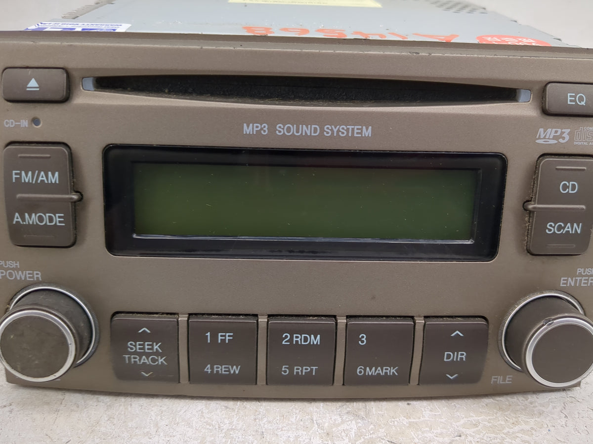 2006-2008 Hyundai Azera Radio AM FM Cd Player Receiver Replacement P/N:96170-3L100A9 961703L100A9 Fits Fits 2006 2007 2008 O