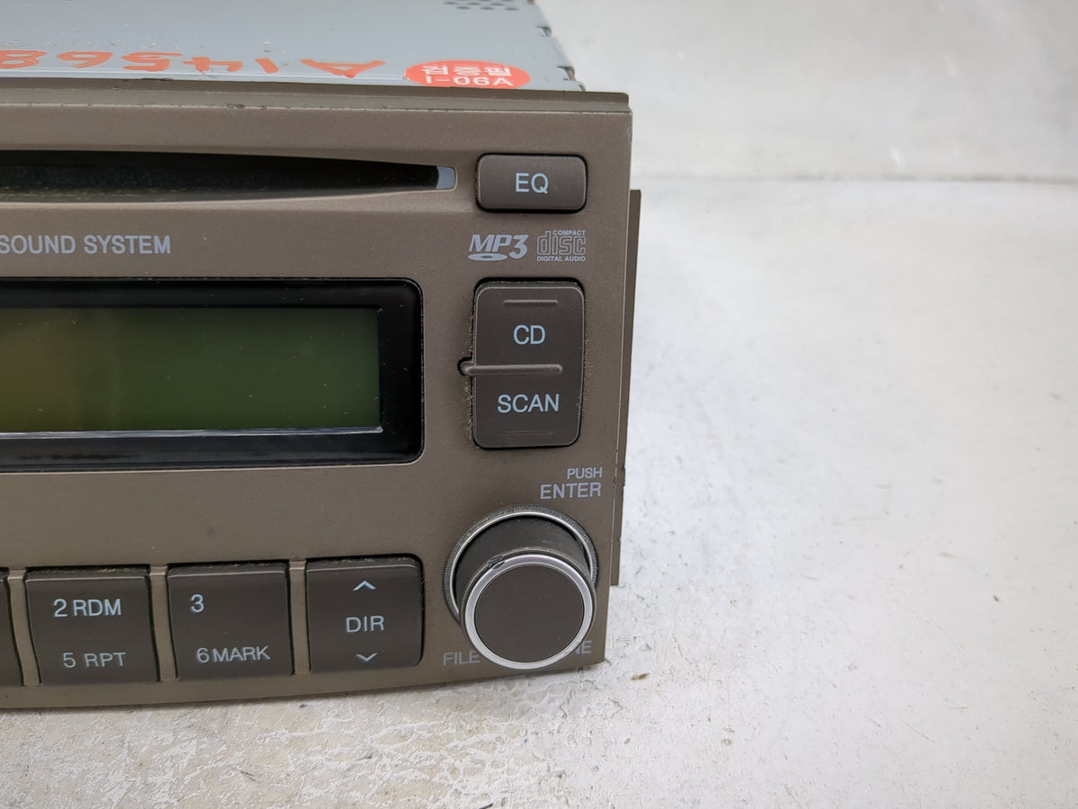 2006-2008 Hyundai Azera Radio AM FM Cd Player Receiver Replacement P/N:96170-3L100A9 961703L100A9 Fits Fits 2006 2007 2008 O