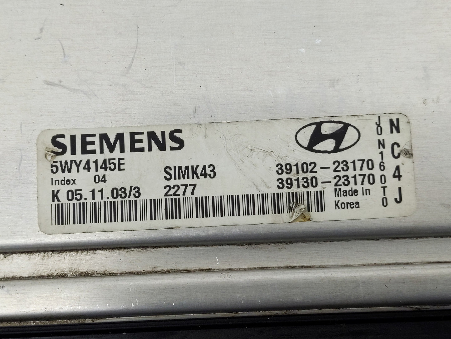 2004-2006 Hyundai Elantra PCM Engine Control Computer ECU ECM PCU OEM P/N:39130-23170 39102-23170 Fits Fits 2004 2005 2006 O