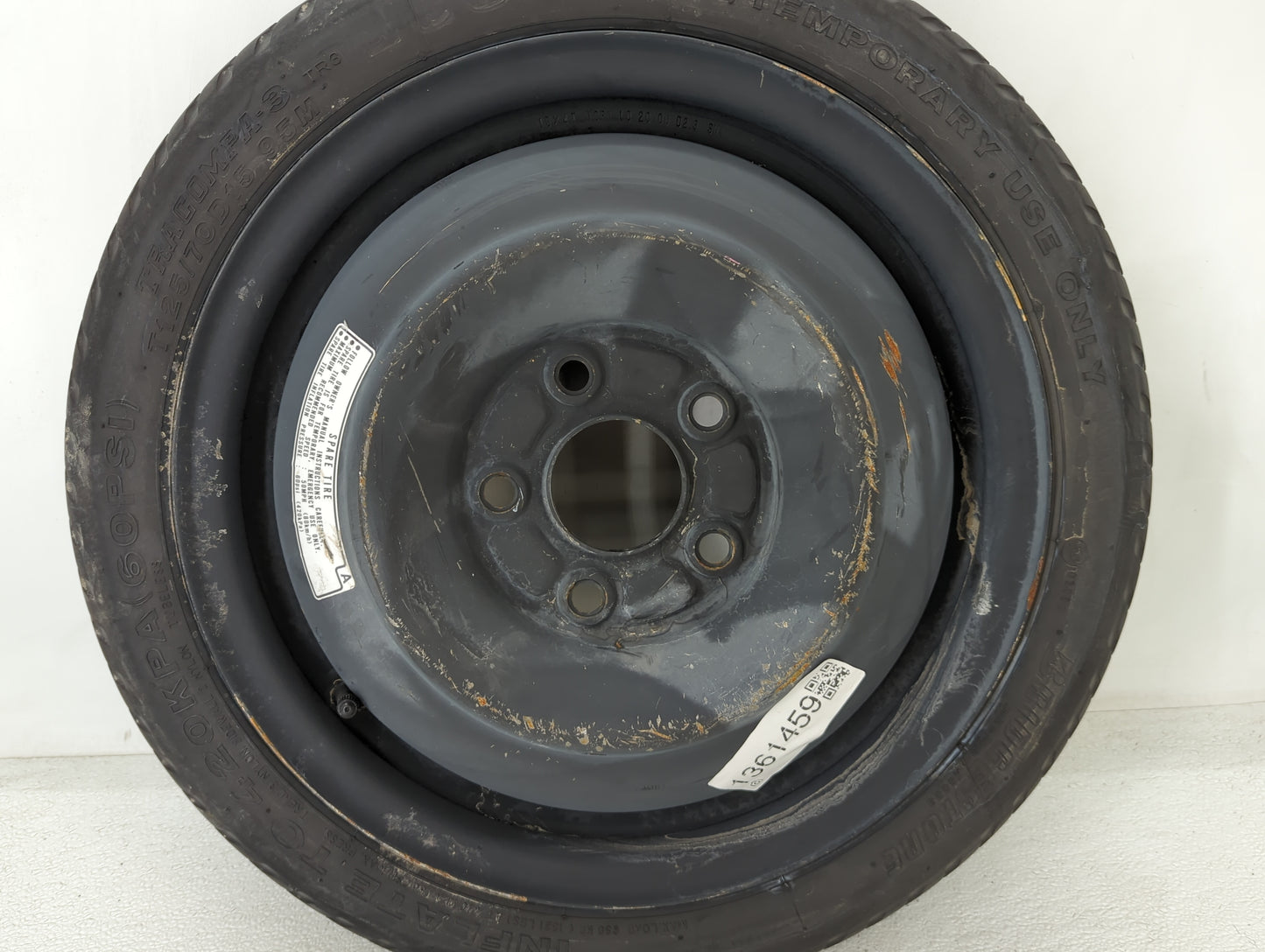 1992-2006 Hyundai Elantra Spare Donut Tire Wheel Rim Oem - Oemusedautoparts1.com