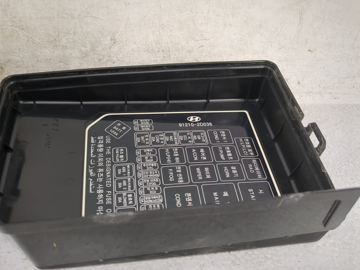 2004-2006 Hyundai Elantra Fusebox Fuse Box Panel Relay Module P/N:91210-2D036 Fits Fits 2003 2004 2005 2006 2007 2008 OEM Us