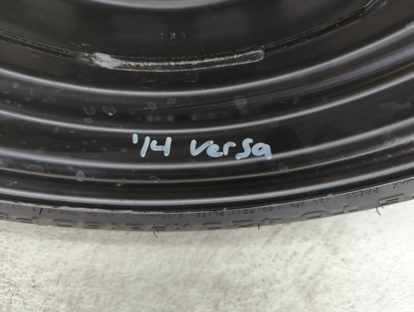 1992-2006 Hyundai Elantra Spare Donut Tire Wheel Rim Oem - Oemusedautoparts1.com