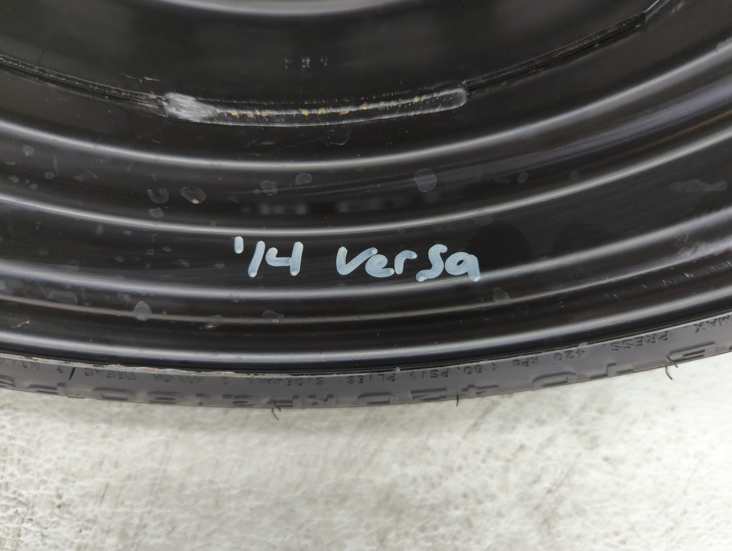 1992-2006 Hyundai Elantra Spare Donut Tire Wheel Rim Oem - Oemusedautoparts1.com