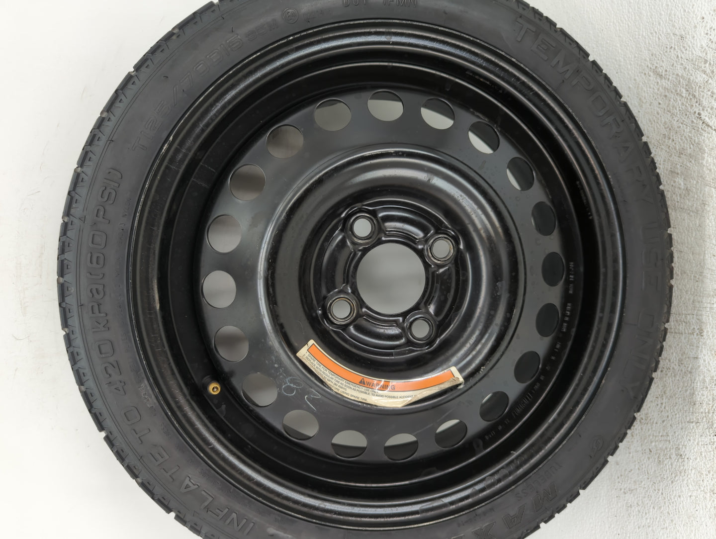 1992-2006 Hyundai Elantra Spare Donut Tire Wheel Rim Oem - Oemusedautoparts1.com