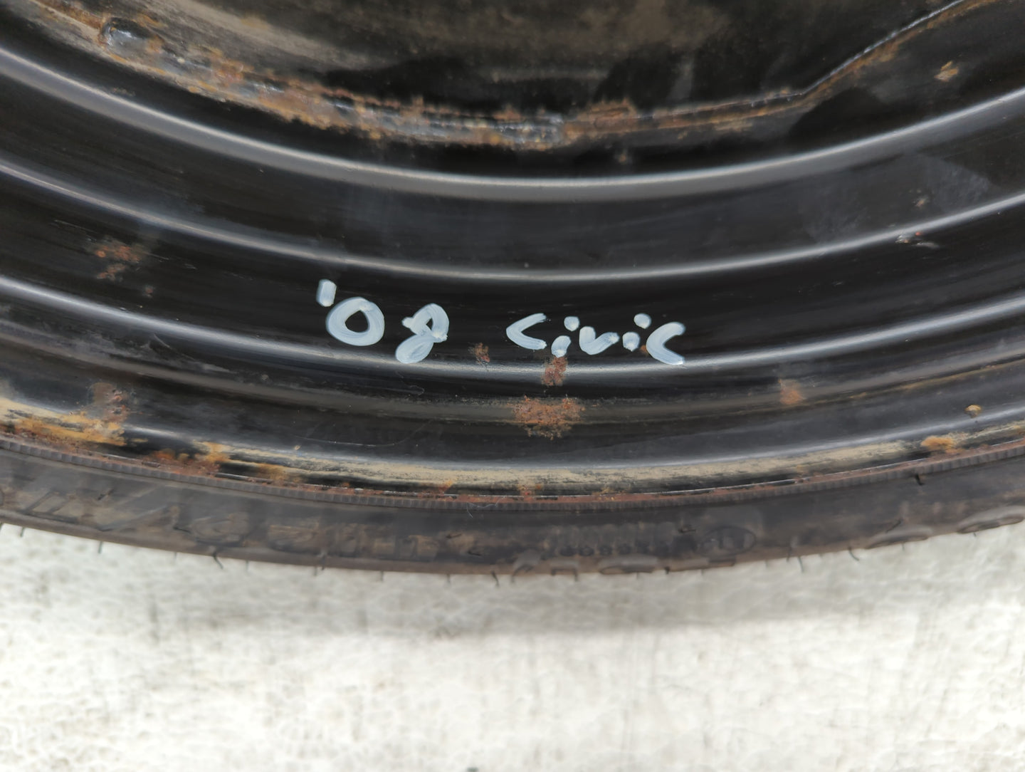 1992-2006 Hyundai Elantra Spare Donut Tire Wheel Rim Oem - Oemusedautoparts1.com