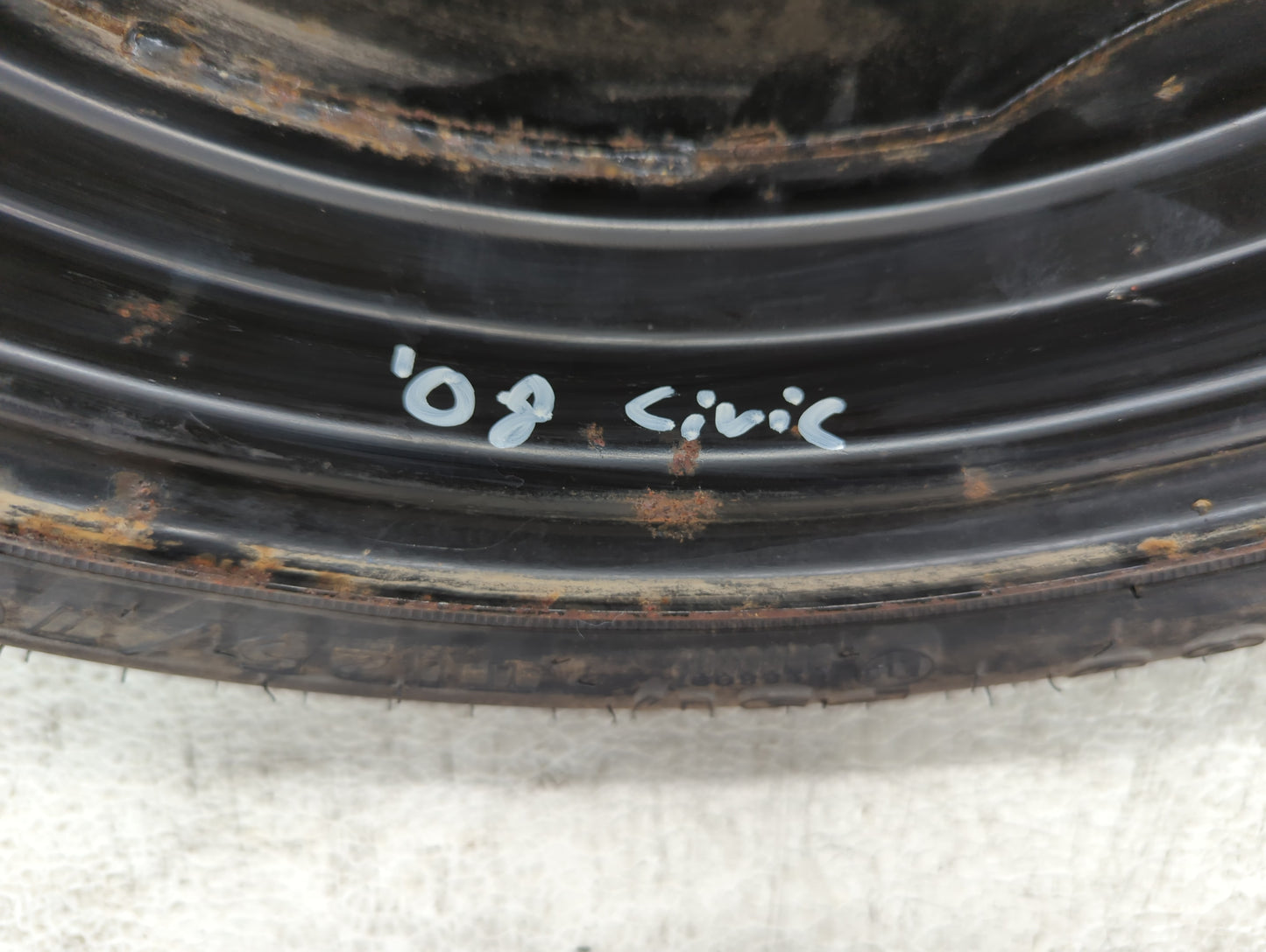 1992-2006 Hyundai Elantra Spare Donut Tire Wheel Rim Oem - Oemusedautoparts1.com
