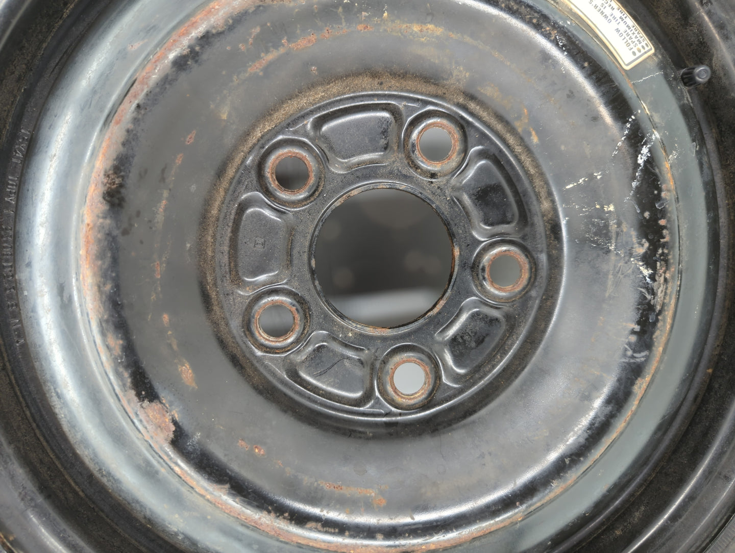 1992-2006 Hyundai Elantra Spare Donut Tire Wheel Rim Oem - Oemusedautoparts1.com