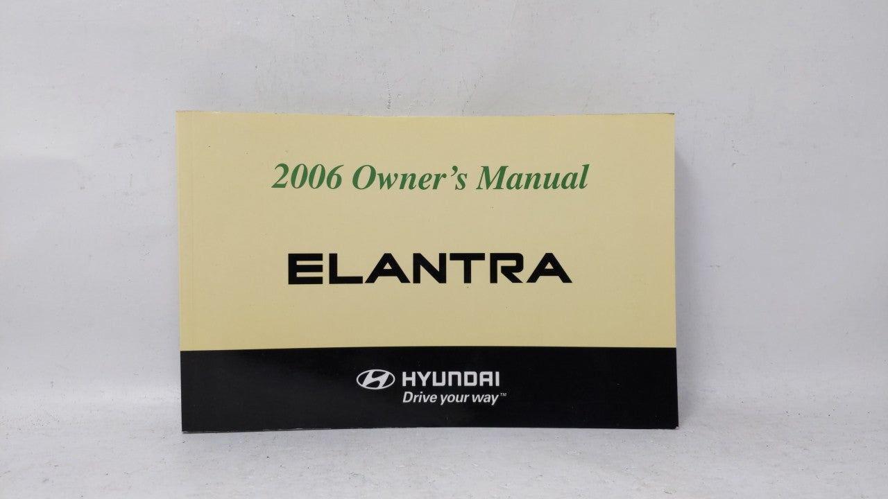 2006 Hyundai Elantra Owners Manual Book Guide OEM Used Auto Parts - Oemusedautoparts1.com