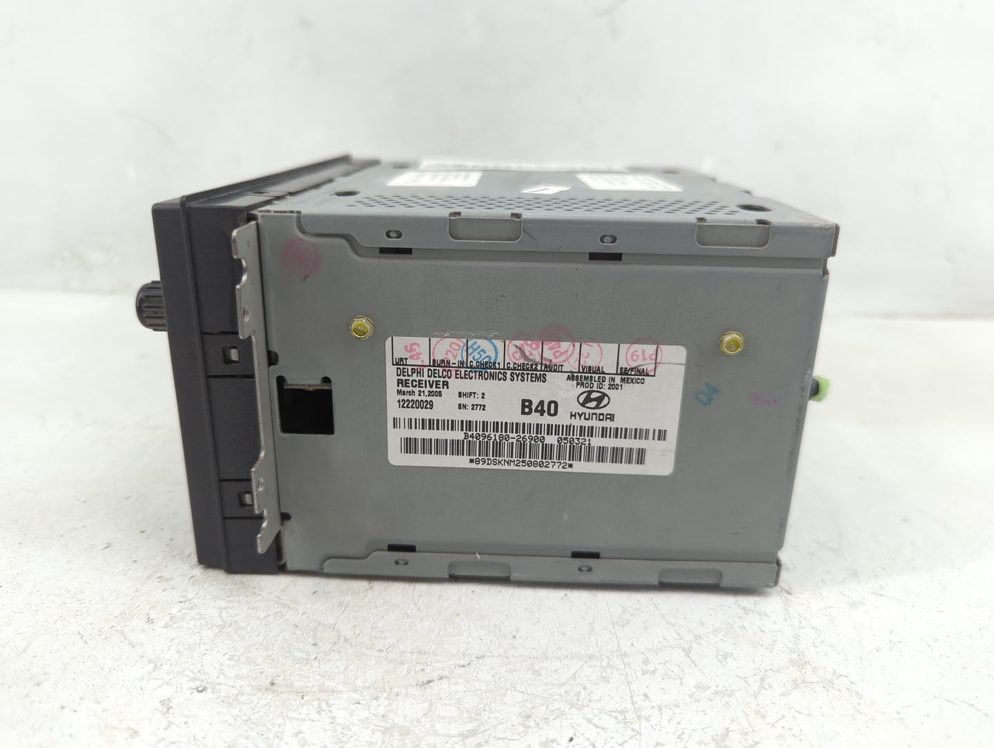 2001-2006 Hyundai Santa Fe Radio AM FM Cd Player Receiver Replacement P/N:12220029 Fits Fits 2001 2002 2003 2004 2005 2006 O