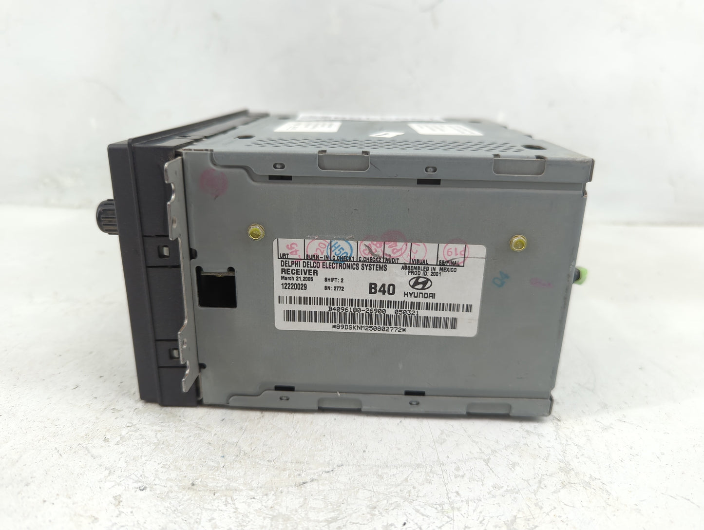 2001-2006 Hyundai Santa Fe Radio AM FM Cd Player Receiver Replacement P/N:12220029 Fits Fits 2001 2002 2003 2004 2005 2006 O