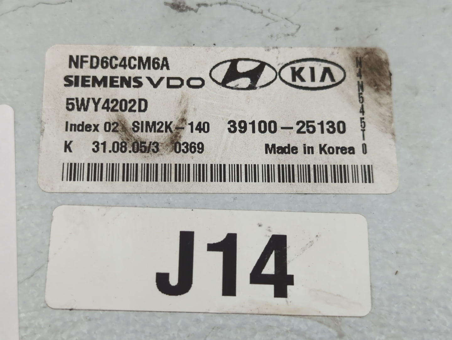 2006-2008 Hyundai Sonata PCM Engine Control Computer ECU ECM PCU OEM P/N:NFD6C4CM6A 39100-25130 Fits Fits 2006 2007 2008 OEM