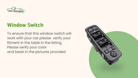 2006-2008 Hyundai Sonata Master Power Window Switch Replacement Driver Side Left Fits Fits 2006 2007 2008 OEM Used Auto Part