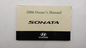 compare product 2006 Hyundai Sonata Owners Manual Book Guide OEM Used Auto Parts