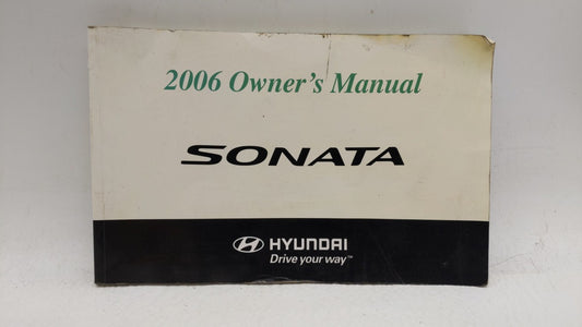 2006 Hyundai Sonata Owners Manual Book Guide OEM Used Auto Parts - Oemusedautoparts1.com