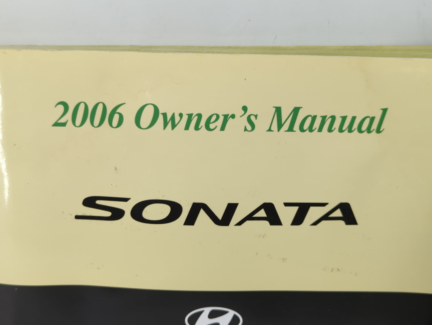 2006 Hyundai Sonata Owners Manual Book Guide OEM Used Auto Parts - Oemusedautoparts1.com