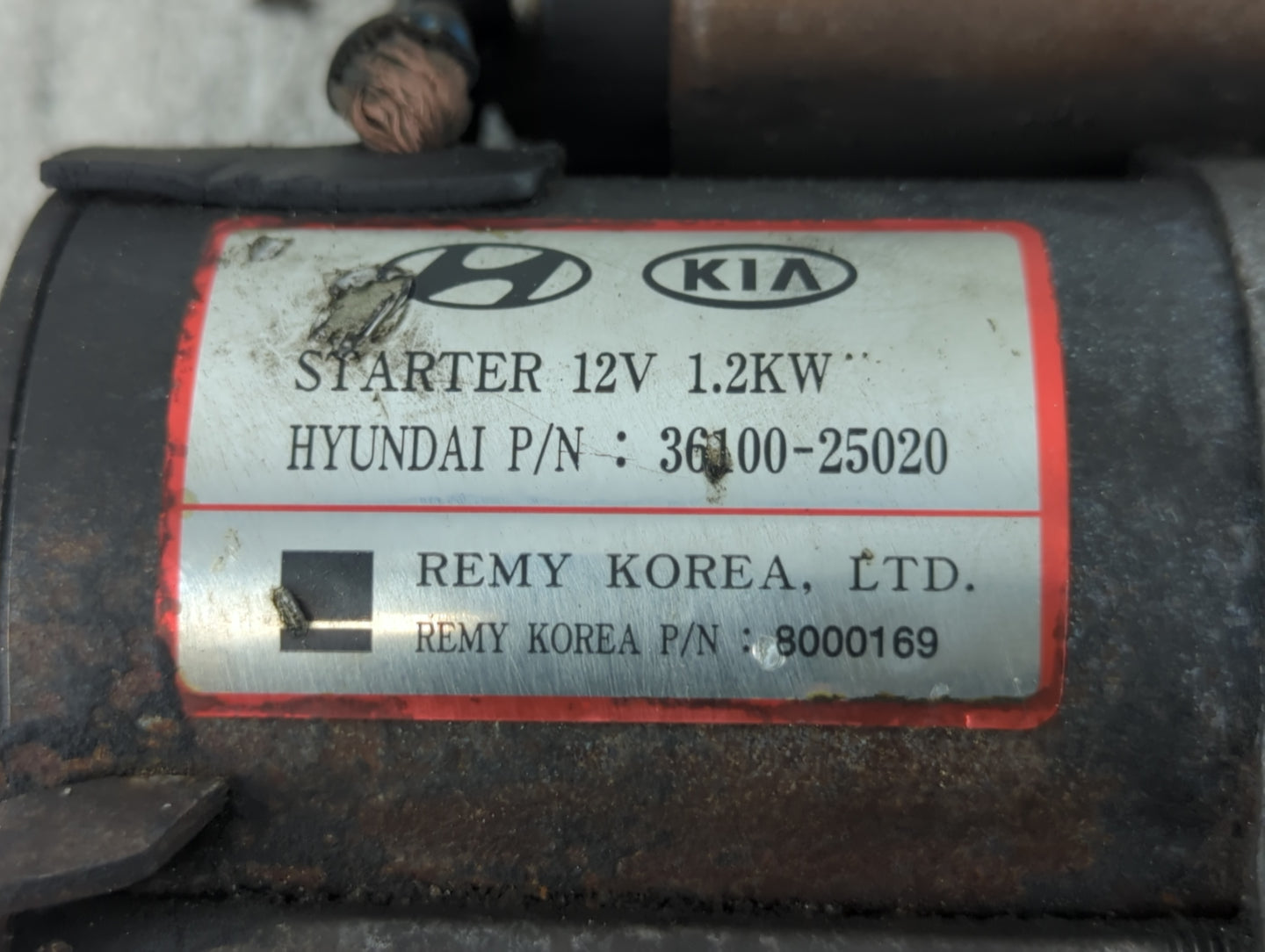 2006-2010 Hyundai Sonata Car Starter Motor Solenoid OEM P/N:36100-25020 Fits Fits 2006 2007 2008 2009 2010 2011 2012 OEM Use