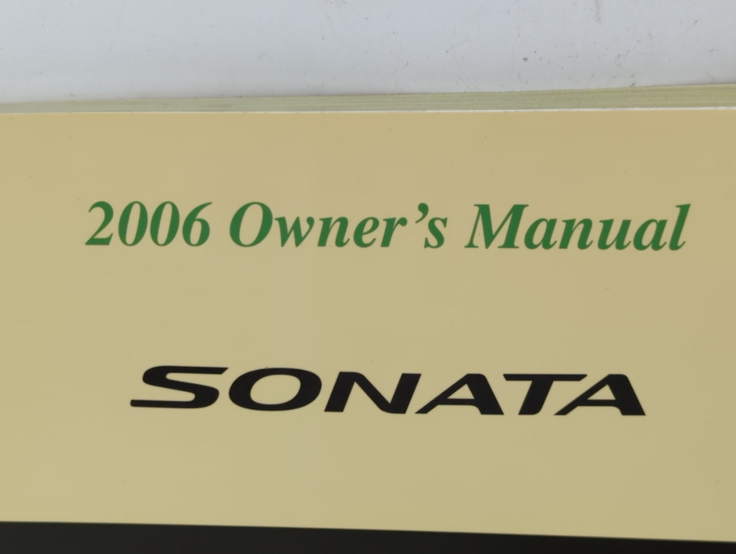 2006 Hyundai Sonata Owners Manual Book Guide P/N:A3KO-EU56D OEM Used Auto Parts - Oemusedautoparts1.com
