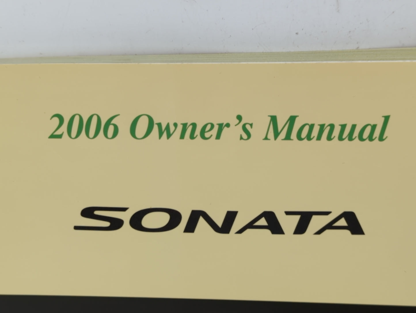 2006 Hyundai Sonata Owners Manual Book Guide P/N:A3KO-EU56D OEM Used Auto Parts - Oemusedautoparts1.com