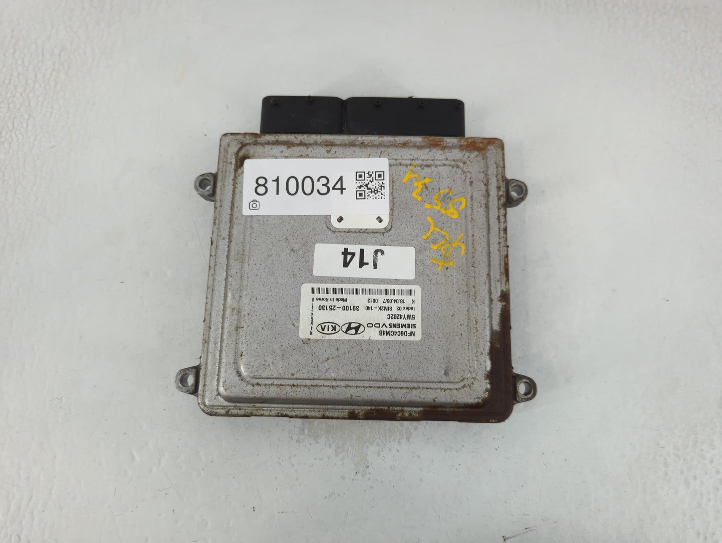 2006-2008 Hyundai Sonata PCM Engine Control Computer ECU ECM PCU OEM P/N:39100-25130 Fits Fits 2006 2007 2008 OEM Used Auto 