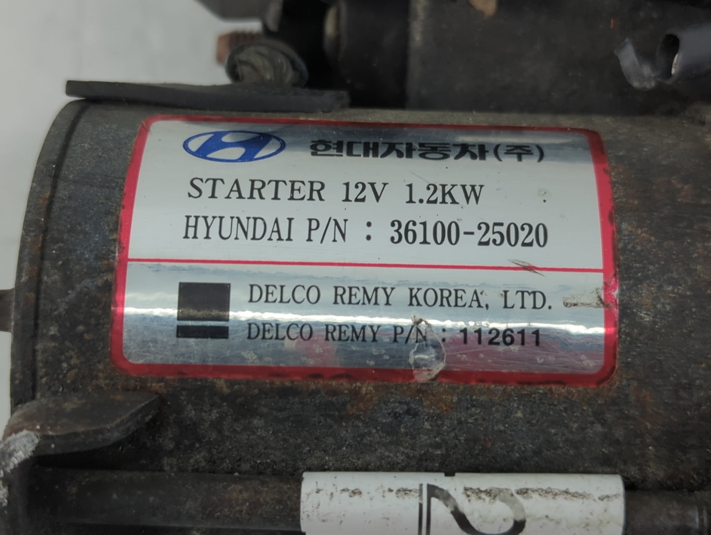2006-2010 Hyundai Sonata Car Starter Motor Solenoid OEM P/N:36100-25020 Fits Fits 2006 2007 2008 2009 2010 2011 2012 OEM Use