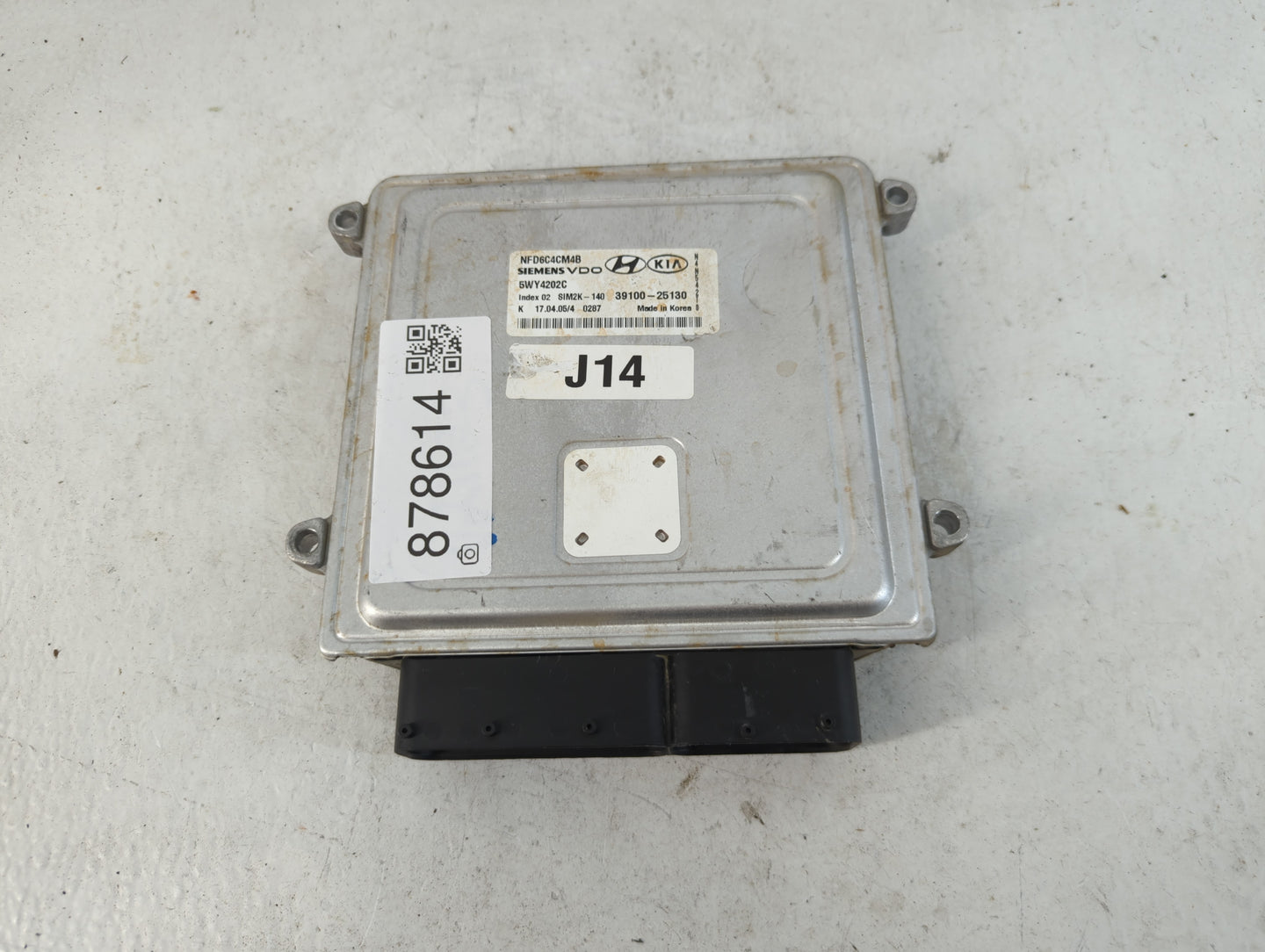 2006-2008 Hyundai Sonata PCM Engine Control Computer ECU ECM PCU OEM P/N:39100-25130 Fits Fits 2006 2007 2008 OEM Used Auto 