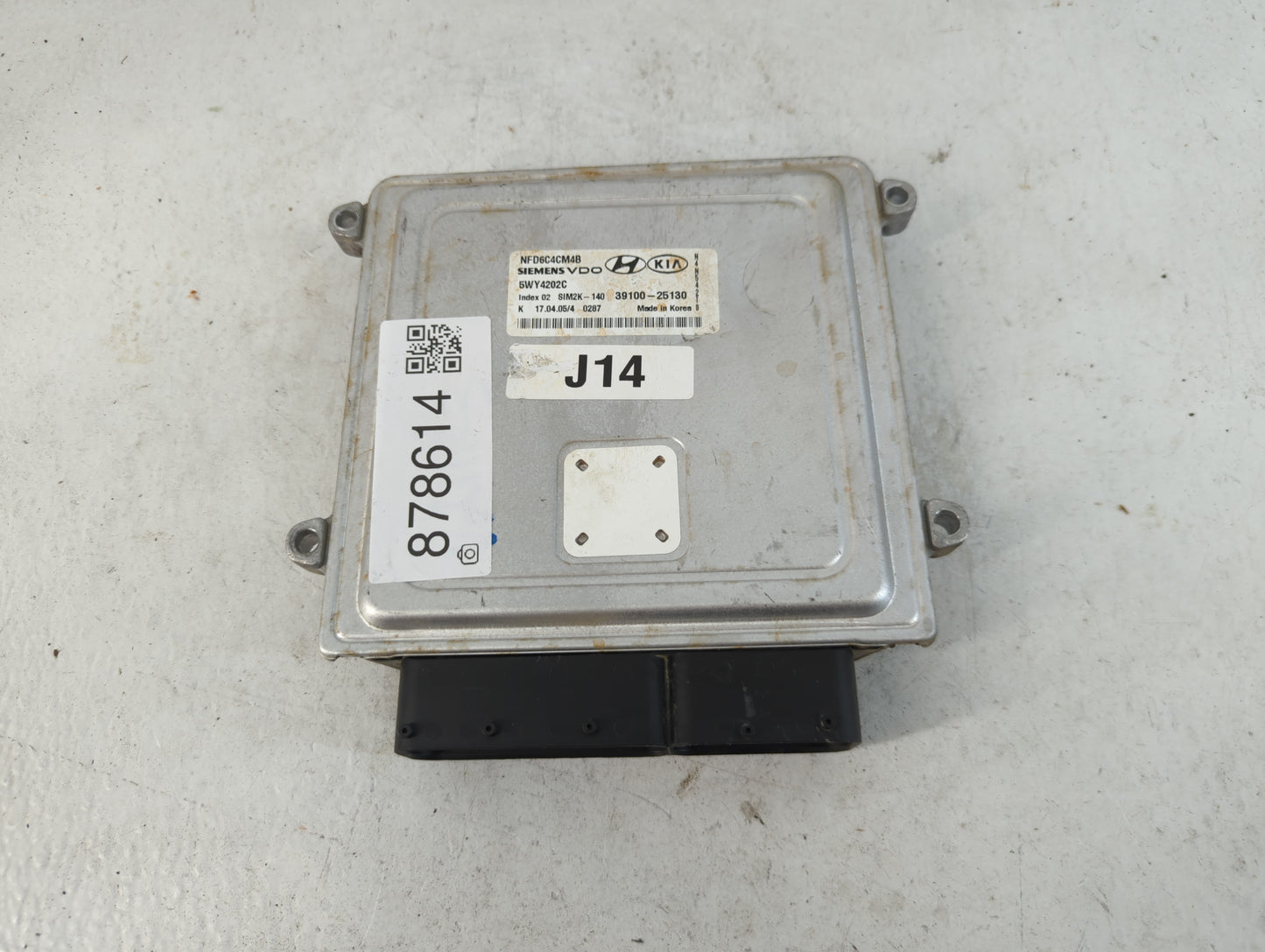 2006-2008 Hyundai Sonata PCM Engine Control Computer ECU ECM PCU OEM P/N:39100-25130 Fits Fits 2006 2007 2008 OEM Used Auto 