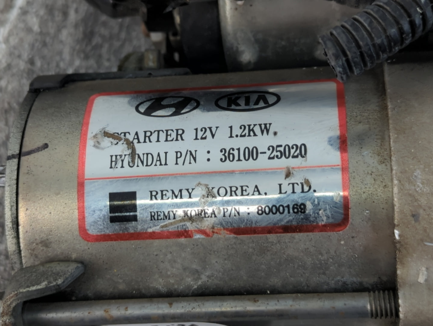 2006-2010 Hyundai Sonata Car Starter Motor Solenoid OEM P/N:36100-25020 Fits Fits 2006 2007 2008 2009 2010 2011 2012 OEM Use